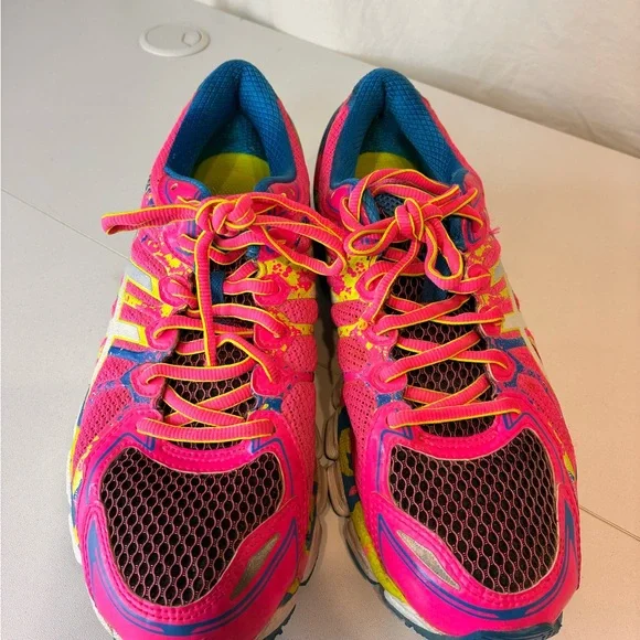 Asics Gel Sendai 2 Womens Size 8.5 Running Shoes Pink blue - Picture 4 of 7